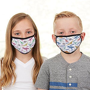 Dinosaur World Personalized Kids Face Mask - 28625