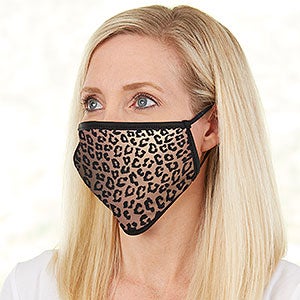 Leopard Print Personalized Adult Face Mask - 28634