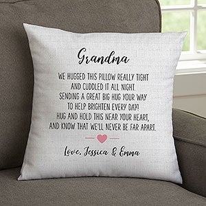 Hug Me Personalized 14-inch Hug Throw Pillow - 28646-S