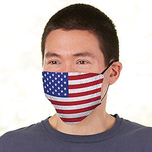 American Flag Personalized Deluxe Face Mask with Filter - 28654