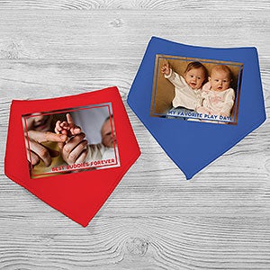 Photo Joy Personalized Bandana Bibs- Set of 2 - 28668-BB