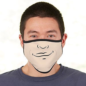 Choose Your Expression Personalized Adult Face Mask For Him - 28671