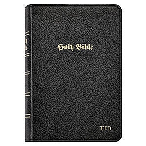 Personalized Premium Leather Bible - Black - 28675D-B