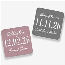 The Big Day Personalized Wedding Coaster Favors - 28702