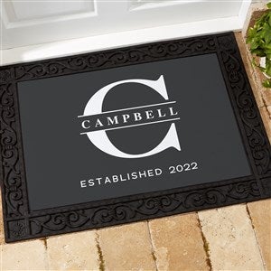 Lavish Last Name Personalized Doormat - 18x27 - 28712