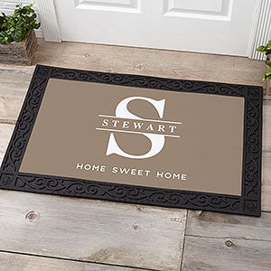 Lavish Last Name Personalized Doormat- 20x35 - 28712-M