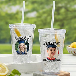 Graduation Photo Message Personalized 17 oz. Insulated Acrylic Tumbler - 28726