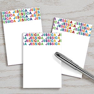 Vibrant Name Personalized Mini Notepad Set of 3 - 28761