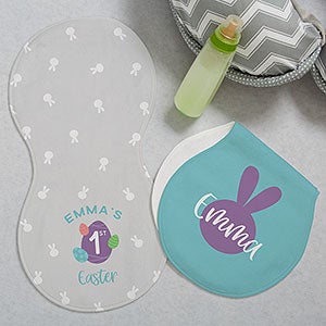 First Easter Personalized Burp Cloths - Set of 2 - 28776