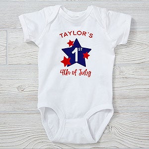 First 4th of July Personalized Baby Bodysuit - 28778-CBB