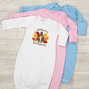 First Thanksgiving Personalized Baby Gown - 28780-G