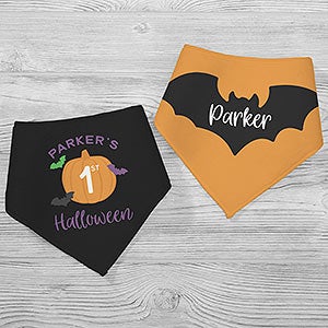 First Halloween Personalized Bandana Bibs- Set of 2 - 28787-BB