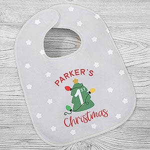 First Christmas Personalized Baby Bib - 28789-B