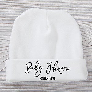 Baby Coming Pregnancy Announcement Personalized Baby Hat - 28800