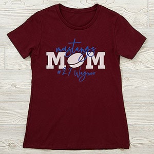 Sports Mom Personalized Next Level Ladies Fitted Tee - 28835-NL
