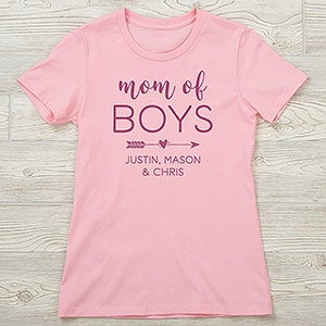 Mom of... Personalized Next Level Ladies Fitted Tee - 28838-NL