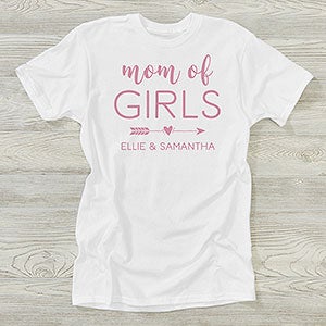 Mom of... Personalized Hanes® Adult T-Shirt - 28838-T