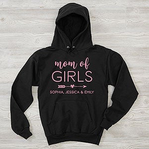 Mom of... Personalized Hanes Adult Hooded Sweatshirt - 28839-BHS