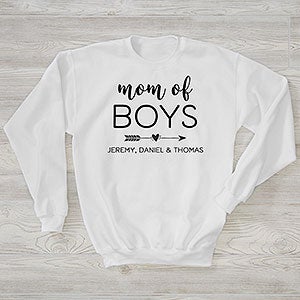 Mom of... Personalized Hanes® Crewneck Sweatshirt - 28839-WS