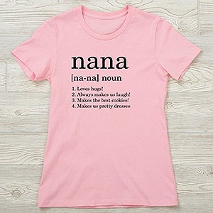 Definition of Grandma Personalized Next Level Ladies Fitted Tee - 28851-NL