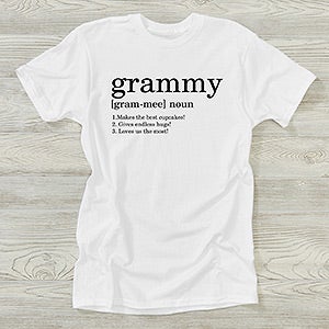 Definition of Grandma Personalized Hanes Ladies T-Shirt - 28851-T