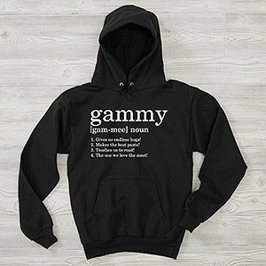 Definition of Grandma Personalized Hanes® Adult Hooded Sweatshirt - 28852-BHS