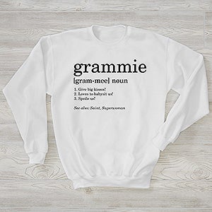 Definition of Grandma Personalized Hanes® Adult Crewneck Sweatshirt - 28852-WS