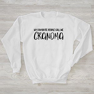 My Favorite People Call Me Grandma Personalized Hanes® Adult Crewneck Sweatshirt - 28858-WS