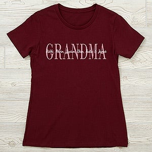Grandma Personalized Next Level Ladies Fitted Tee - 28863-NL