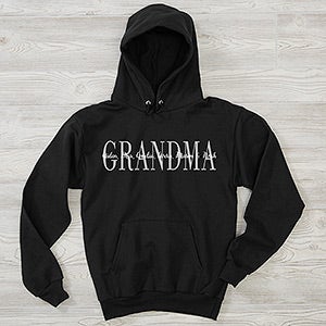 Grandma Personalized Hanes Hooded Sweatshirt - 28864-BHS