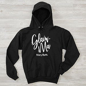 Glam-ma Personalized Hanes Adult Hooded Sweatshirt - 28870-BHS