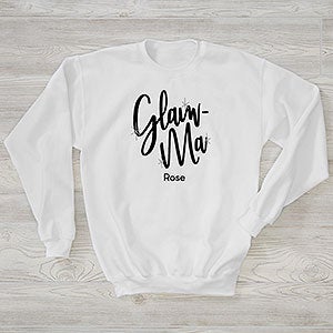 Glam-ma Personalized Hanes® Adult Crewneck Sweatshirt - 28870-WS