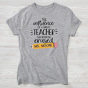 The Influence Of A Great Teacher Personalized Hanes® Ladies Fitted Tee - 28881-FT