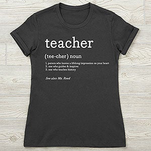 Definition of Teacher Personalized Next Level™ Ladies Fitted Tee - 28896-NL