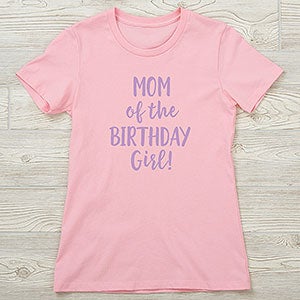 Family Birthday Personalized Next Level Ladies Fitted Tee - 28917-NL