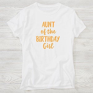 Family Birthday Personalized Hanes Ladies Fitted Tee - 28917-FT