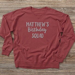 Family Birthday Personalized Hanes® Adult ComfortWash™ Sweatshirt - 28918-CWS
