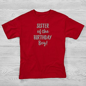 Family Birthday Personalized Hanes Kids T-Shirt - 28920-YCT