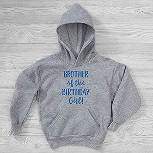 Family Birthday Personalized Hanes® Kids Hooded Sweatshirt - 28921-YHS