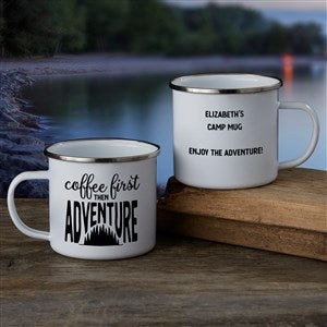 Coffee First, Then Adventure Personalized Camping Mug - Large - 28932-L