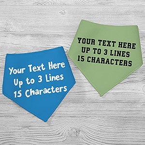 Write Your Own Personalized Bandana Bibs- Set of 2 - 28952-BB