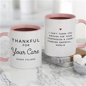 Thankful For Personalized Coffee Mug 11 oz Pink - 28966-P