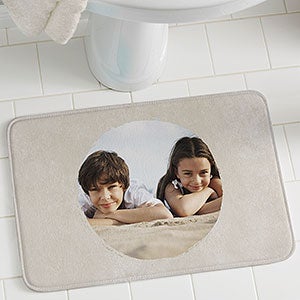 Watercolor Photo Personalized Foam Bath Mat - 28985