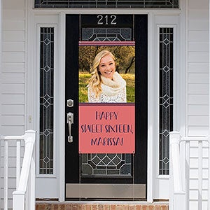 Write Your Own Personalized Photo Door Banner - 28997