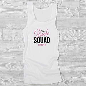 Bride Squad Personalized Ladies Tank Top - 29045-WT