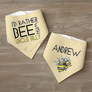 I'd Rather Bee With... Personalized Bandana Bibs- Set of 2 - 29095-BB