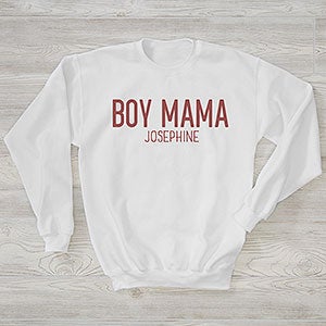 Boy Mama Personalized Hanes Adult Crewneck Sweatshirt - 29102-WS