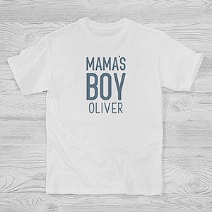 Mamas Boy Personalized Hanes Kids T-Shirt - 29106-YCT
