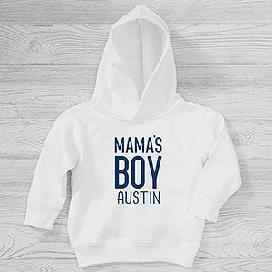 Mamas Boy Personalized Toddler Hooded Sweatshirt - 29107-CTHS