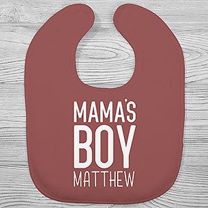 Mamas Boy Personalized Baby Bib - 29109-B
